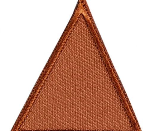 Термоаппликация HKM "Треугольник коричневый малый", 3,7 х 3,8 см