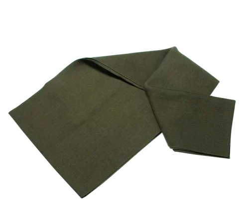 Кромка трикотаж, хлопок, большая, цвет зеленый защитный, 128-019