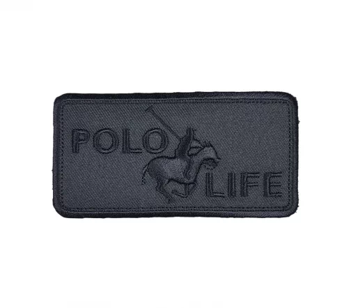 Термоаппликация "Polo Life", 4,5 х 8,8 см, темно-серый, арт. 569363.D