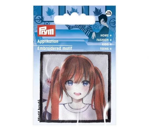 926084 Термоаппликация "Девочка K-Pop с рыжими волосами" 5,5х5,5 см, Prym