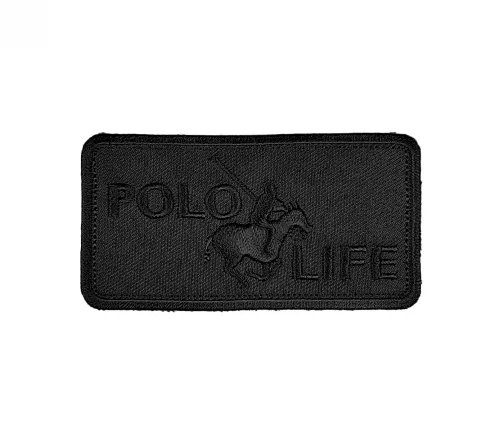 Термоаппликация "Polo Life", 6 х 3 см, черный, арт. 569362.A