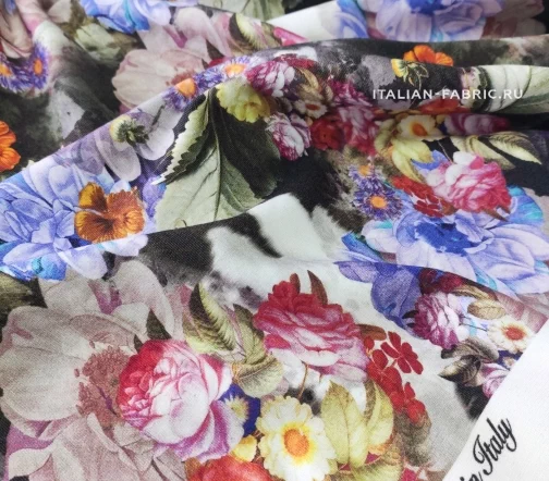 Джерси с цветочным принтом, 00913