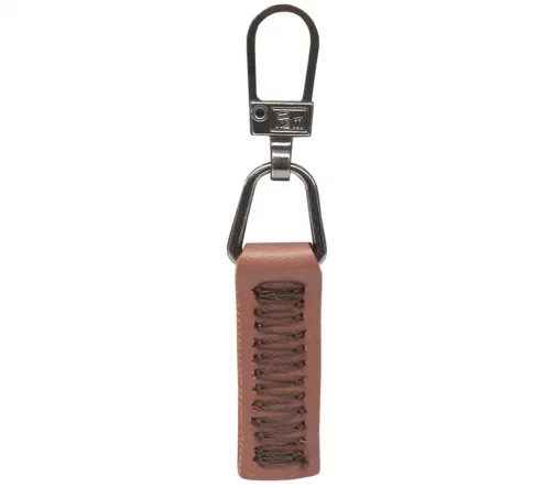 482377 Подвеска для молний, кожа, цвет camel, Prym