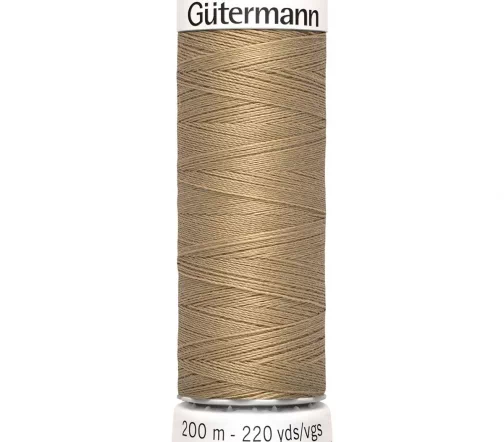Нить Sew All для всех материалов, 200м, 100% п/э, цвет 265 серо-песочный, Gutermann 748277