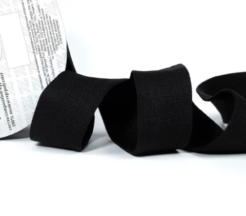 Тесьма декоративная "BLITZ" лампасная, 40 мм, цвет черный