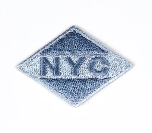 Термоаппликация Marbet "NYC", 4 х 5,5 см, голубой джинс, 569506.E