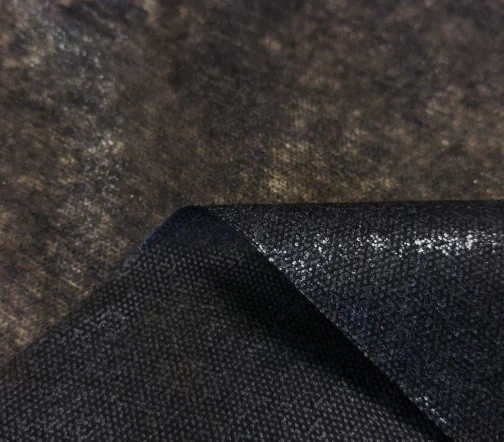 Флизелин клеевой сплошной, 90 см, п/э 100%, 20 г/м2, цвет черный