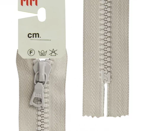 Молния Riri трактор неразъёмная, 1 замок, 6мм, 20см, цвет 2113, светло-серый