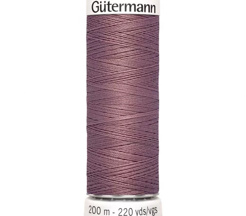 Нить Sew All для всех материалов, 200м, 100% п/э, цвет 052 старая роза, Gutermann 748277
