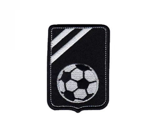 Термоаппликация Marbet "Эмблема футбол", 5,9 х 8,4 см, цвет черный, 565269.B