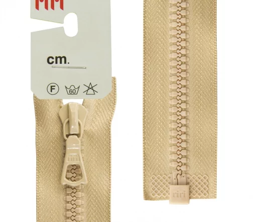 Молния Riri трактор разъёмная, 1 замок, 6мм, 50см, цвет 2212, бежевый