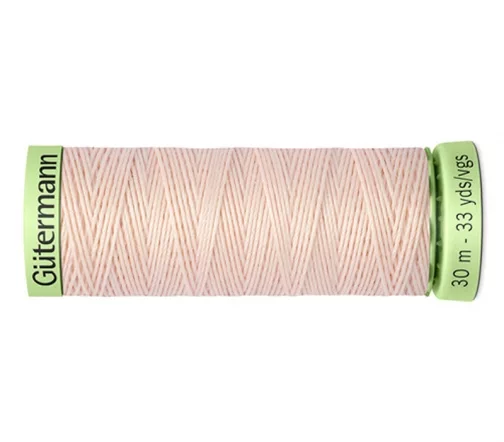 Нить Top Stitch для отстрочки, 30м, 100% п/э, цвет 210 нежная нуга, Gutermann 744506