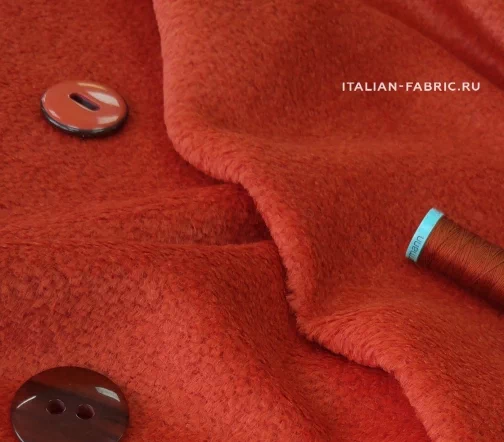 Букле пальтовое с ангорой, цвет терракотовый, 65000-35