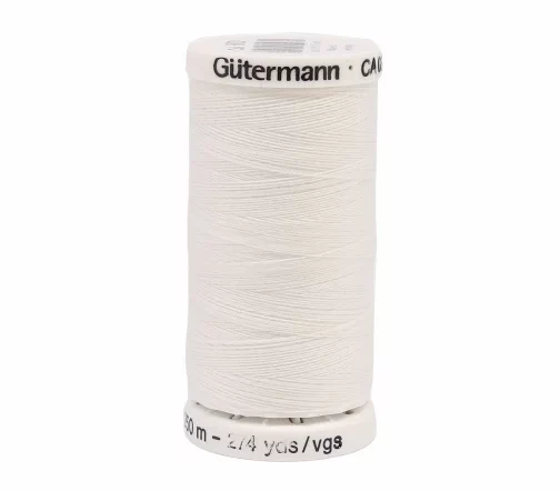 Нить Sew All для всех материалов, 250м, 100% п/э, цвет 800 белый, Gutermann 777927-3333