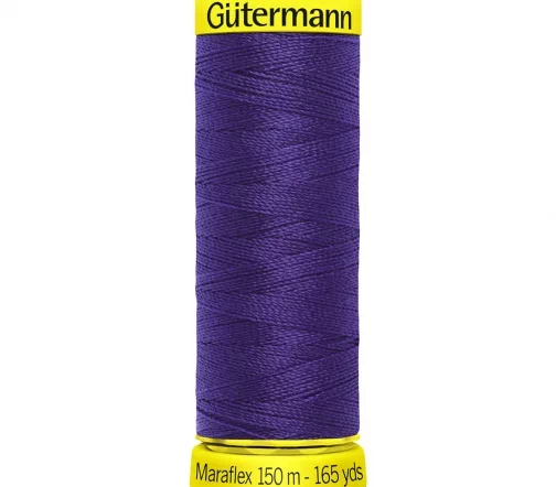 Нить Maraflex для трикотажа, 150м, 100% п/э, цвет 373 т.фиолетовый, Gutermann 777000
