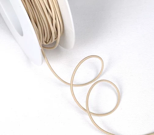 Резинка шляпная PEGA, цвет бежевый, 2 мм