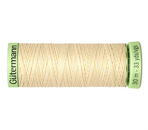 Нить Top Stitch для отстрочки, 30м, 100% п/э, цвет 610 св.кремово-желтый, Gutermann 744506
