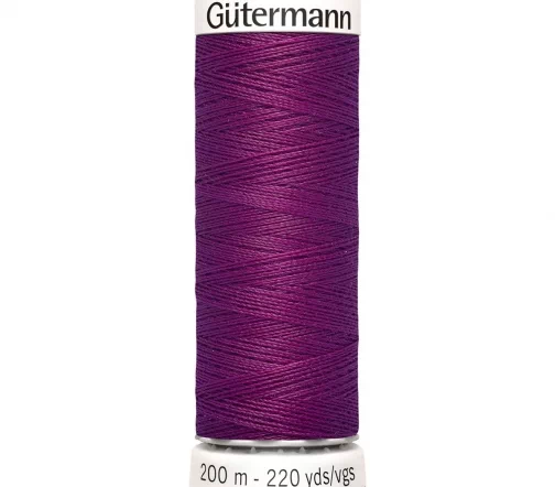 Нить Sew All для всех материалов, 200м, 100% п/э, цвет 718 фиолетовая фуксия, Gutermann 748277