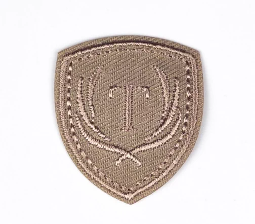 Термоаппликация Marbet "Эмблема "Т", 3,1 х 3,5 см, бежевый, 565344.006