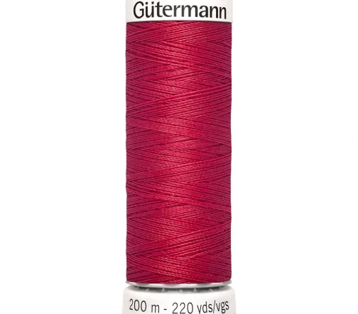 Нить Sew All для всех материалов, 200м, 100% п/э, цвет 383 малиново-красный, Gutermann 748277