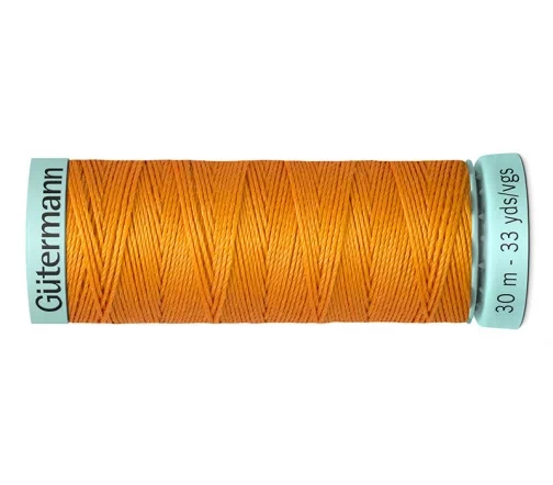 Нить Silk R 753 для фасонных швов, 30м, 100% шелк, цвет 350 св.оранжевый, Gutermann 723878