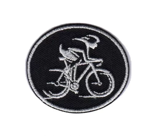 Термоаппликация Marbet "Велосипедист", 5 х 4,4 см, цвет черный, 565431