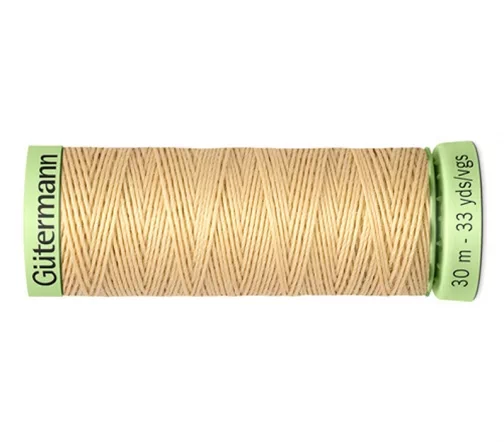 Нить Top Stitch для отстрочки, 30м, 100% п/э, цвет 006 кремово-бежевый, Gutermann 744506