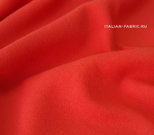 Шерстяной креп, цвет коралловый, 01713
