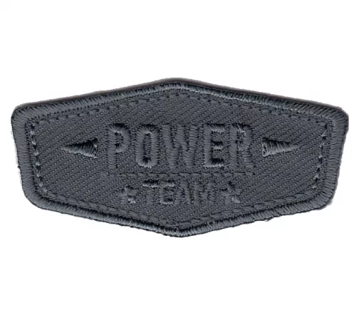 Термоаппликация "Power Team", темно-серый, 5,4 х 2,5 см, арт. 565180.011