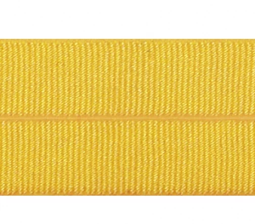 Лента окантовочная эластичная 14мм, цвет 020 желтый