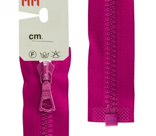 Молния Riri трактор разъёмная, 1 замок, 6мм, 40см, цвет 2425, фуксия