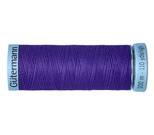 Нить Silk S303 для тонких швов, 100м, 100% шелк, цвет 810 яркий василек, Gutermann 744590