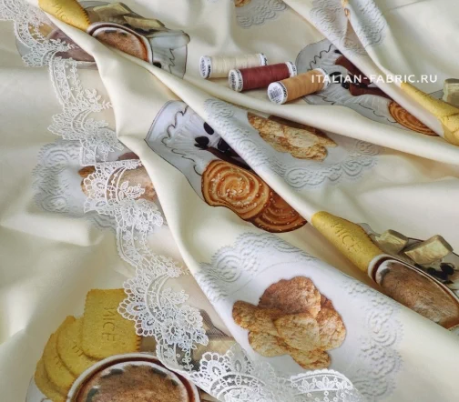 Сатин "Кофе с печеньем", 00862