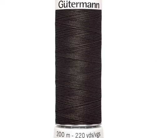 Нить Sew All для всех материалов, 200м, 100% п/э, цвет 671 т.серо-коричневый, Gutermann 748277