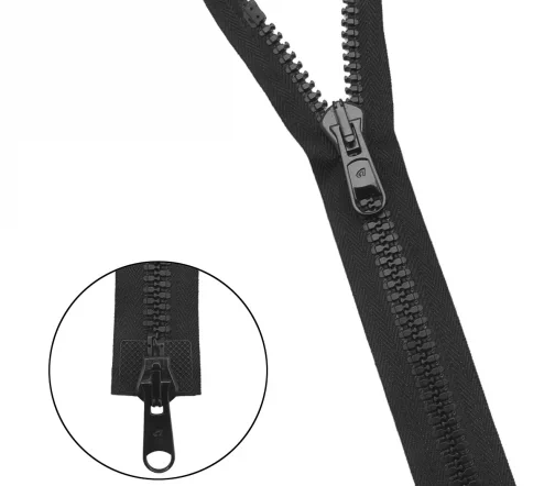 Молния ARTA "трактор" разъем. (2 зам.,Т8) -120см (2080) (077 черный), 194-120-077