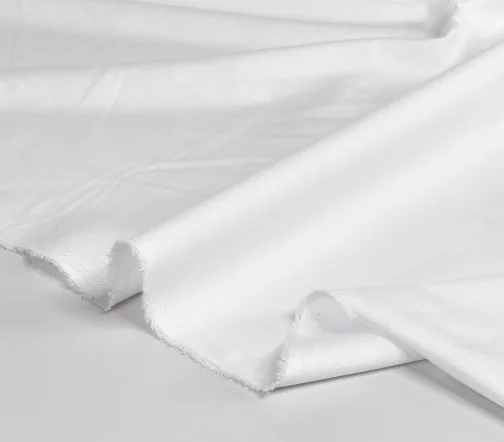 Сорочечный хлопок однотонный, цвет белый, 7042601-1