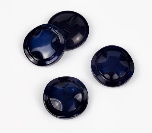 Пуговица, Union Knopf, на ножке, пластик, цв.синий, 28мм, 453487-028-0068