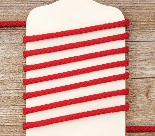 Шнур хлопковый PEGA, цвет красный, 5 мм