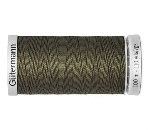 Нить Extra Strong суперкрепкая, 100м, 100% п/э, цвет 676 св.хаки, Gutermann 724033