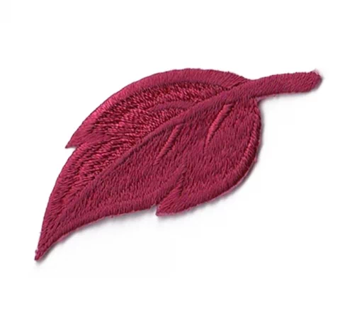 Термоаппликация Marbet "Лист", 3,5 х 1,5 см, темно-красный, 565109.M