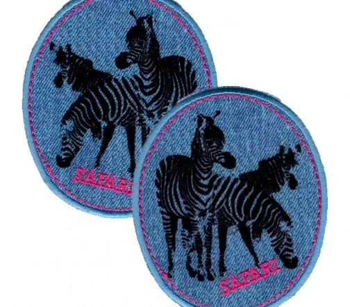 Термоаппликации HKM "Зебры", 9 х 7,5 см, 2 шт., арт. 33989