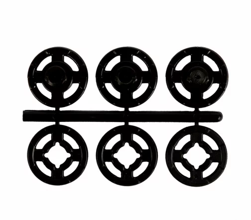 Кнопки пришивные, Koh-i-Noor, 15 мм, пластик, цвет черный, 9 шт., 154816