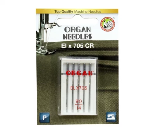 Иглы для распошив.маш. EL * 705/90 (5шт), блистер, ORGAN, 613339