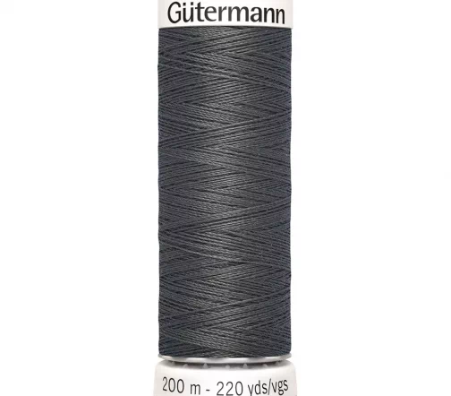 Нить Sew All для всех материалов, 200м, 100% п/э, цвет 702 мышино-серый, Gutermann 748277