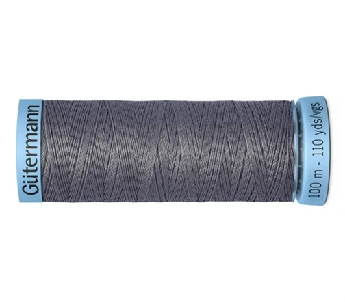 Нить Silk S303 для тонких швов, 100м, 100% шелк, цвет 701 перламутрово-грифельный, Gutermann 744590