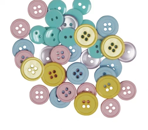 Пуговицы, Favorite Findings "Пастель" 12-15 мм, 130 шт