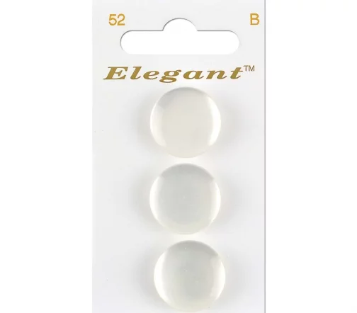 Пуговицы, Elegant, арт. 052 E, на ножке, 19 мм, пластик, 3 шт.