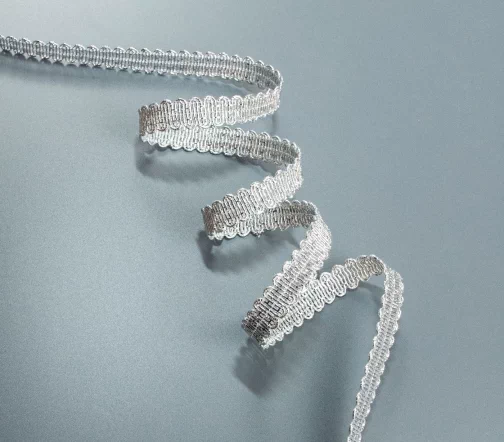 Тесьма Passan ажурная, 15 мм, цвет серебристый