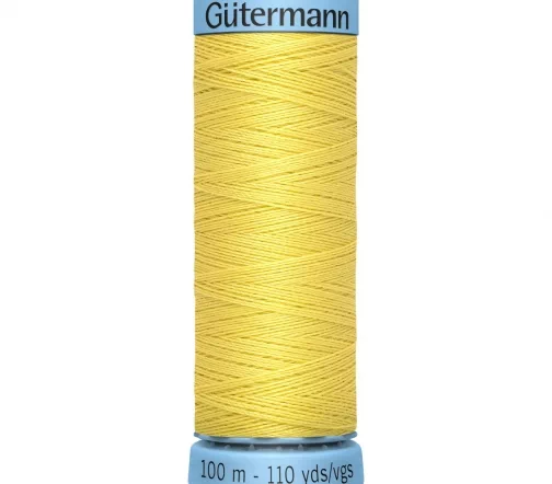 Нить Silk S303 для тонких швов, 100м, 100% шелк, цвет 580 грушево-зеленый, Gutermann 744590