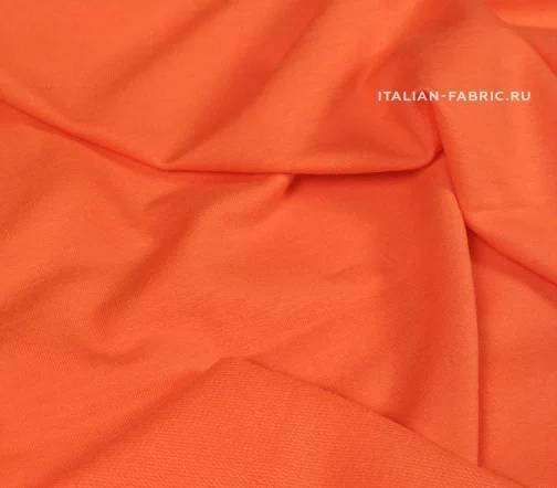 Футер двунитка, цвет ярко-оранжевый, 01173